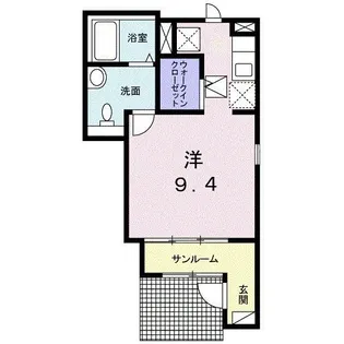 アビターレ ベッシェII【1階】の間取り