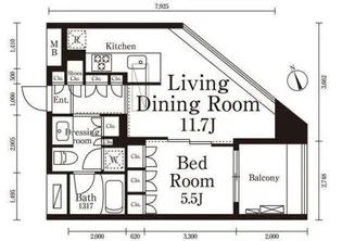 パークキューブ春日安藤坂【3階】の間取り