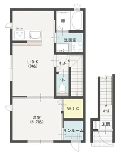 RANAN HOUSE II【2階】の間取り