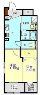 クレアール【1階】の間取り