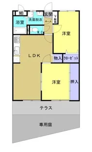 シャトーレK&T【1階】の間取り