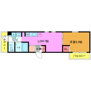 ブルーメンマイハマ【2階】の間取り