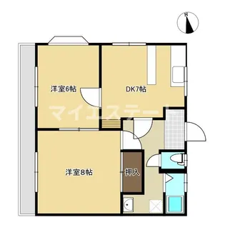 ひまわり・マンション【1階】の間取り