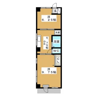 塩野ハイツ【1階】の間取り