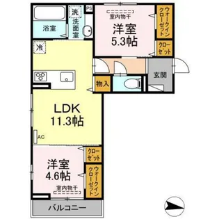 オッツ・K【3階】の間取り