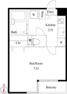 STAGE南大井【2階】の間取り