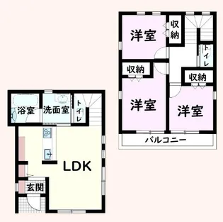 千葉県東金市田間【一戸建】の間取り