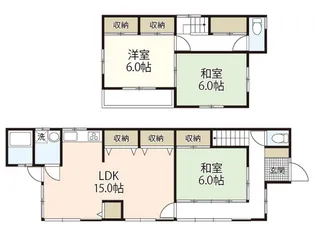 広島県広島市安佐南区長束西2【一戸建】の間取り