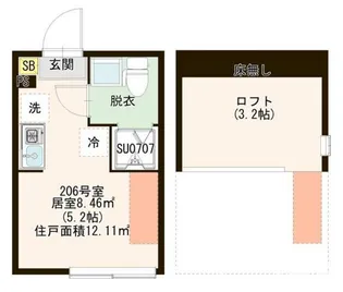 琴苑テラスときわ台【2階】の間取り