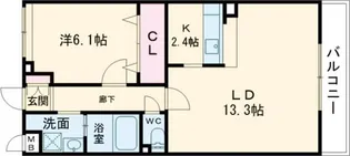 滋賀県草津市南草津3【マンション】の間取り