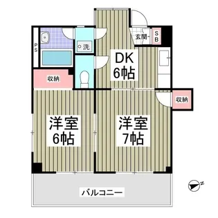 ニューパレス馬橋【2階】の間取り
