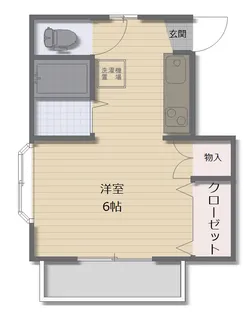 千葉県館山市長須賀【アパート】の間取り