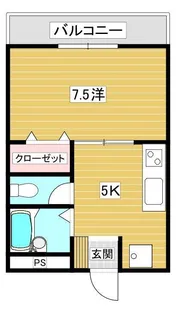 コンブレ―生野【3階】の間取り