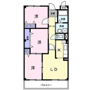 リオン・ツインズII【3階】の間取り