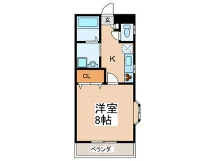 パレスジョ-ジタウン【3階】の間取り