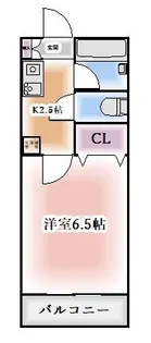 コーポサカエII【1階】の間取り