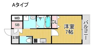 クローバー・グランデ長居公園【2階】の間取り