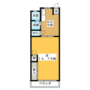 白山マンション【3階】の間取り