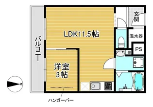 百万遍ハイツ【3階】の間取り