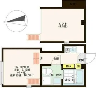 アルストロメリア【1階】の間取り