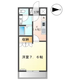 ファイブシャトーかすみ【2階】の間取り