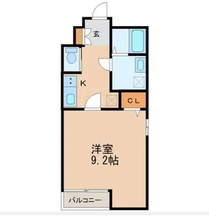 アスコット新寺【3階】の間取り