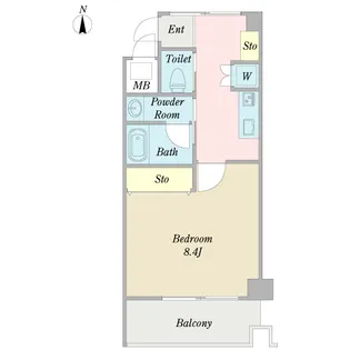 グラスコート【2階】の間取り