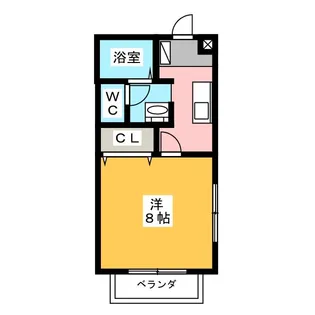 メルハイム桔梗【2階】の間取り