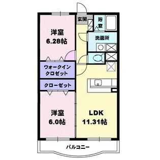 メゾン ソレイユ【3階】の間取り