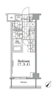 ONE ROOF FLAT TSUKISHIMA【2階】の間取り