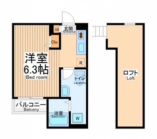 ラブリーレジデンス相模原【2階】の間取り