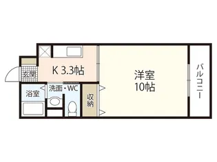 JRBハイツ矢野II番館【1階】の間取り