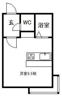 ハイライフ円山【2階】の間取り