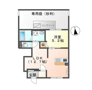 パラドール【1階】の間取り