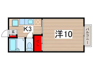 ベル・ウェル鶴沢【2階】の間取り