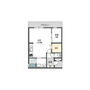 アドマス鶴原D棟【2階】の間取り