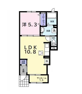 リッシュ【1階】の間取り