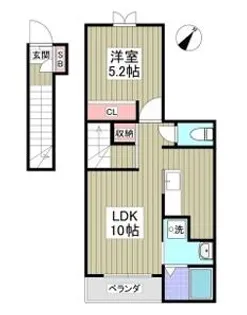 グランデ・ヒルズ【2階】の間取り