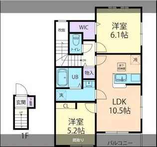 PIACERE A【2階】の間取り