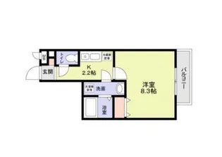 ミリアビタ稲毛【1階】の間取り