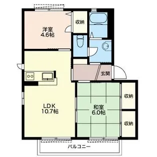 アネックス・ペア C【1階】の間取り