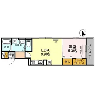 バレンシアGT【3階】の間取り