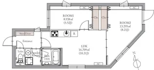 BLANCCOURT中野新橋【3階】の間取り