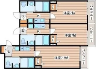akala福田町【2階】の間取り