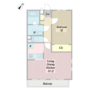 エール・リーベン【1階】の間取り