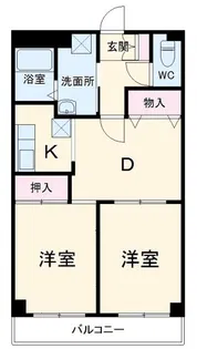 総業水戸第二ハイム【1階】の間取り