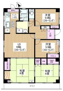 十番館【1階】の間取り