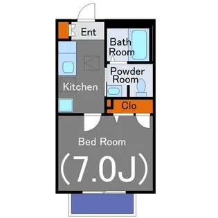 ヒルズコート八雲【1階】の間取り