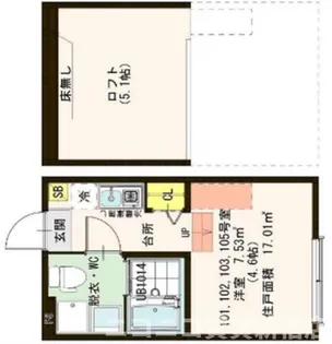 ハーモニーテラス東堀切II【1階】の間取り