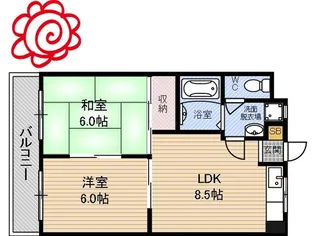 フォアール今津北【3階】の間取り